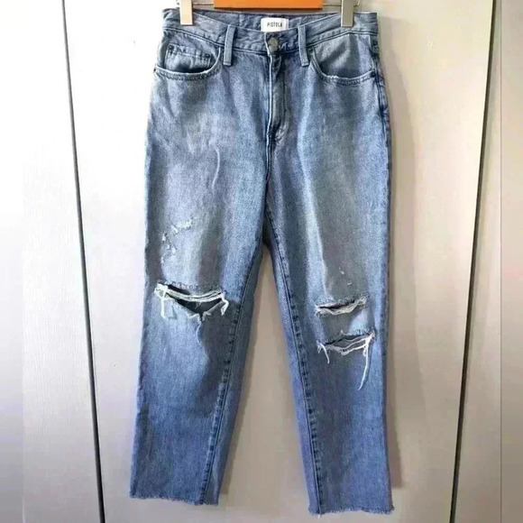 pistola Denim - PISTOLA Jeans size 27 women Distressed Blue Color Crop